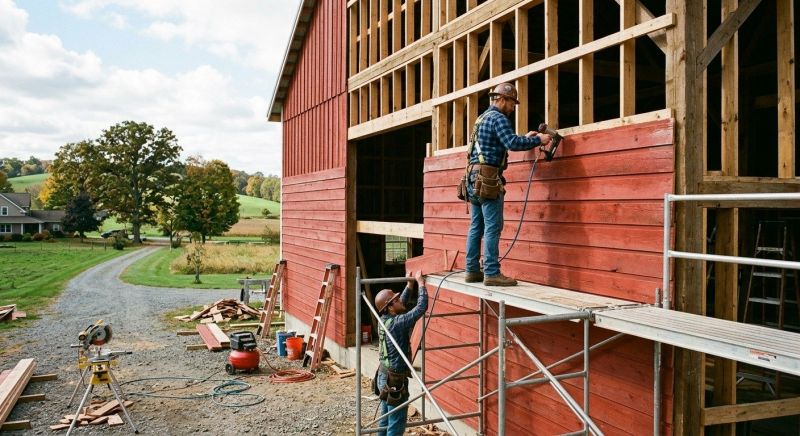 Barn Siding Installation in Highland, MI
