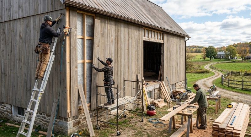 Barn Siding Replacement in Pinckney, MI