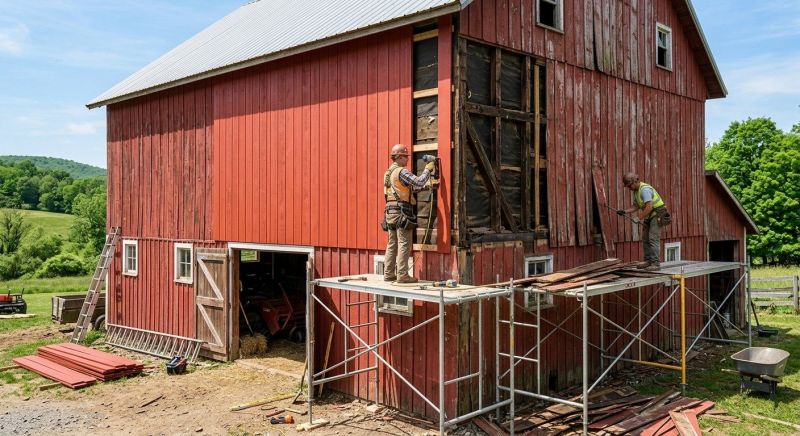 Barn Siding Replacement in Manchester, MI