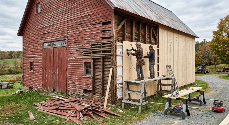 Barn Siding Replacement in Milford, MI
