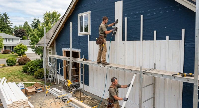 Batten Siding Installation in Hartland, MI