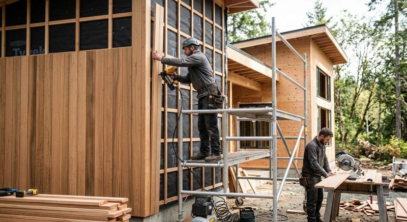 Cedar Cladding Installation in Pinckney, MI