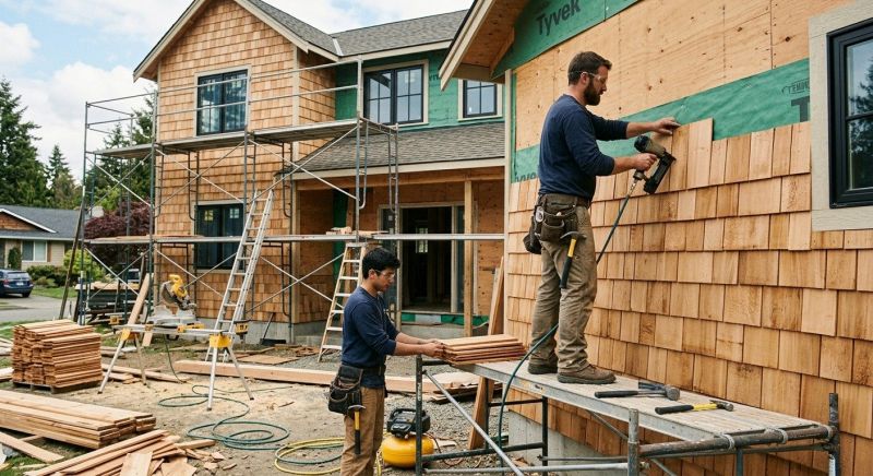 Cedar Cladding Installation in Pinckney, MI