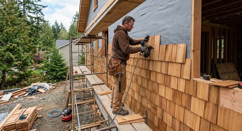 Cedar Siding Installation in Northville, MI