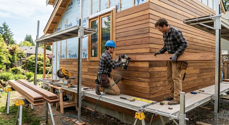 Hardwood Siding Installation in Walled Lake, MI