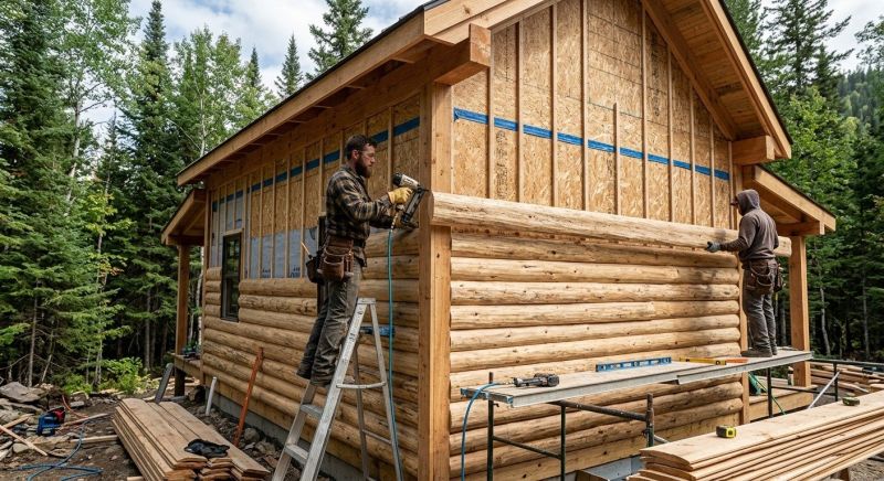 Log Siding Installation in Manchester, MI