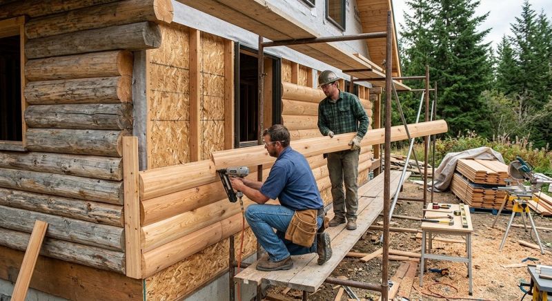 Log Siding Installation in Northville, MI