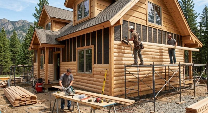 Log Siding Installation in Washtenaw County, MI