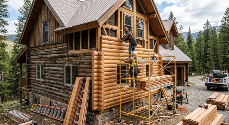 Log Siding Replacement in Pinckney, MI
