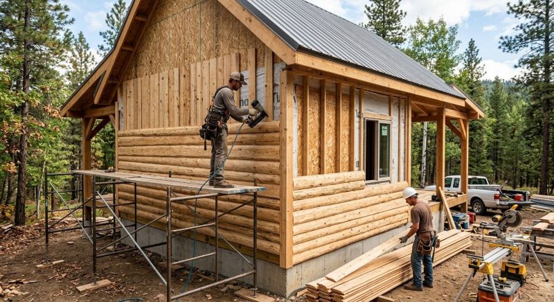 Log Siding Replacement in Pinckney, MI