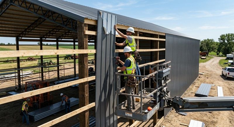 Pole Barn Siding Installation in Pinckney, MI