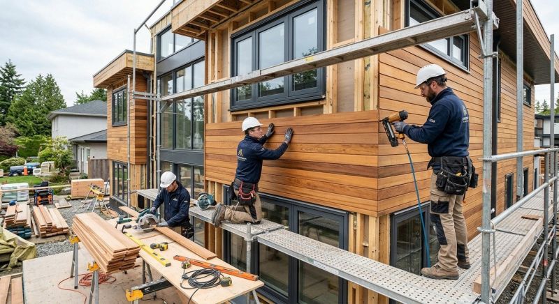 Wood Cladding Installation in Hartland, MI