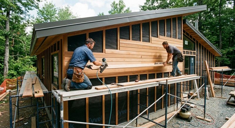 Wood Cladding Installation in Pinckney, MI