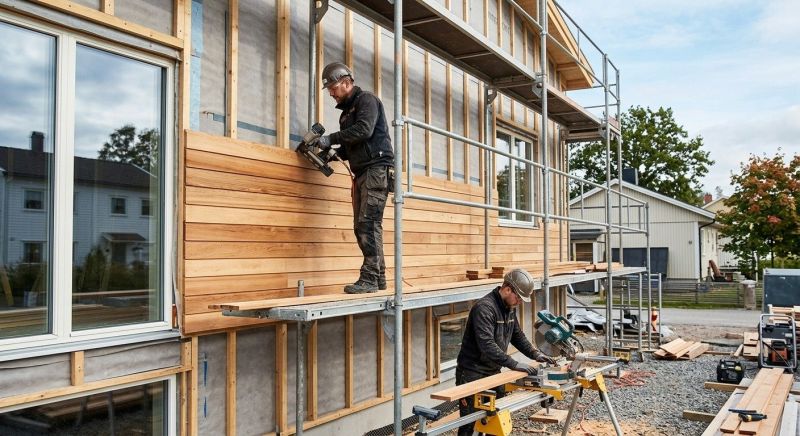 Wood Cladding Installation in Pinckney, MI