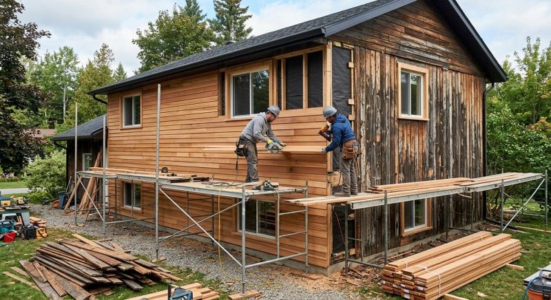 Wood Cladding Installation in Wixom, MI